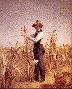 William Sidney Mount Long Island Farmer Husking Corn painting